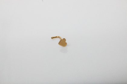Piercing nostril CORAZON Oro 18Kts (copia)
